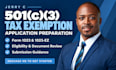 prepare your approved 501c3 tax exempt application using form 1023 or 1023 ez