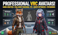 create custom vrchat avatar, anime 3d model, vrc character for pc and quest