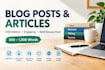 write engaging blog posts and articles for your website