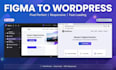 convert  figma to wordpress responsive with elementor