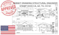 structural engineering and permit drawing engineer stamp ohio ca, az, tx, co sc