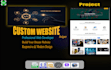 do custom website, full stack website as front end devloper