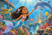 create magical mermaid childrens book illustrations