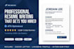 write a professional CV, resume and cover letter