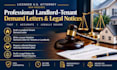 write a strict lease violation demand letter as a US attorney