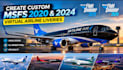 create custom msfs 2020 and 2024 virtual airline liveries