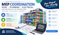 mep coordination hvac plumbing and electrical drawings