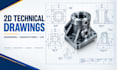 create 2d technical drawings, engineering and manufacturing drawings