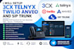 setup 3cx telnyx twilio anveo and sip trunk