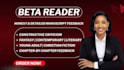 beta read fantasy, thriller manuscript critique contemporary romance beta reader