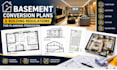 draw basement conversion and building regulations plans for planning permission