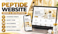 peptide website design peptide website development shopify wordpress ecommerce