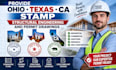 provide ohio texas ca stamp, structural engineering and permit drawings