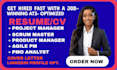 write a professional resume and cover letter