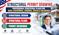 provide structural engineer permit drawing engineer stamp ohio ca, az, tx, co