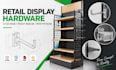 retail display hardware, 3d cad design, product modeling and prototype design