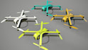 generative3d uav design,quadcopter,lightweight airframe,rc fpv,mini,racing drone