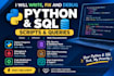 write fix and debug python programs and sql queries