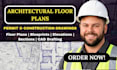 draft permit drawings for construction blueprint and architectural floor plans