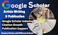 write edit format google scholar research articles, citations and publication