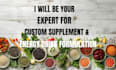 formulate custom supplements, nutrition products and energy drinks