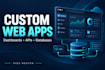 develop a custom web application with apis and database integration