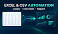 automate excel and CSV cleanup and reporting with python