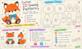create a custom plush sewing patterns, 2d stuffed and animal patterns