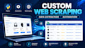 build custom web scraper and data extraction bot