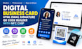 do digital business card, html email signature, qr code builder with nfc chip