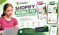 fix shopify mobile responsive layout issues, CSS bugs and theme errors