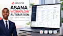 set up asana workflows and automation for project management