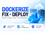 dockerize and deploy your application with docker compose
