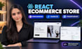 build a custom react e commerce website with tailwind css and admin dashboard
