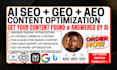 optimize your website content for SEO aeo and GEO visibility