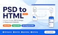convert psd to html, image to html, pdf to responsive html