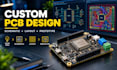 design custom arduino esp32 stm32 pcb schematic and circuit board