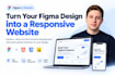 convert figma to a responsive HTML CSS javascript website