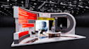 design trade show booth, exhibition stand and backdrop graphics