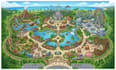 create water park map illustrated park map attraction map amusement vector map