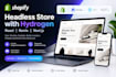 setup shopify headless store with hydrogen and react, remix or next