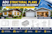 design adu structural plans and garage conversion drawings