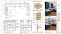 do kitchen cabinet shop drawings, millwork, joinery drawing and 3d models