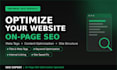 provide monthly on page SEO and content optimization service