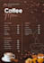 craft a sophisticated and modern coffee menu design