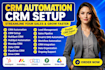 setup crm automation hubspot automation crm workflow setup zoho crm integration