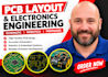design pcb layout, electronics engineering, schematic, robotics and firmware