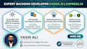 develop nodejs express backend and rest API server