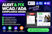 do a full accessibility audit and fix wcag ada compliance issues