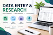 provide accurate data entry, data collection and transcription
